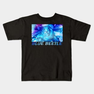 Blue scarab Beetle Kids T-Shirt